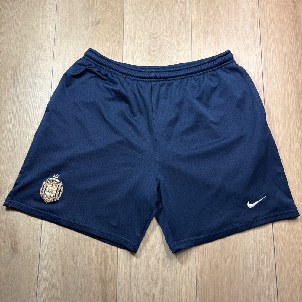 Vintage Nike Team Dri-FIT Navy Naval Academy Athletic Shorts Embroidered Crest